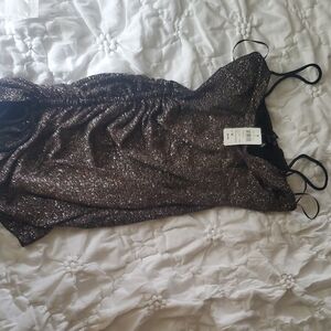 Windsor Glittery Black Mini Dress